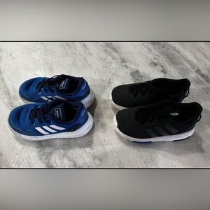 adidas Athletic Shoes Sneakers Toddler 7C Set of Two Pairs Black Blue